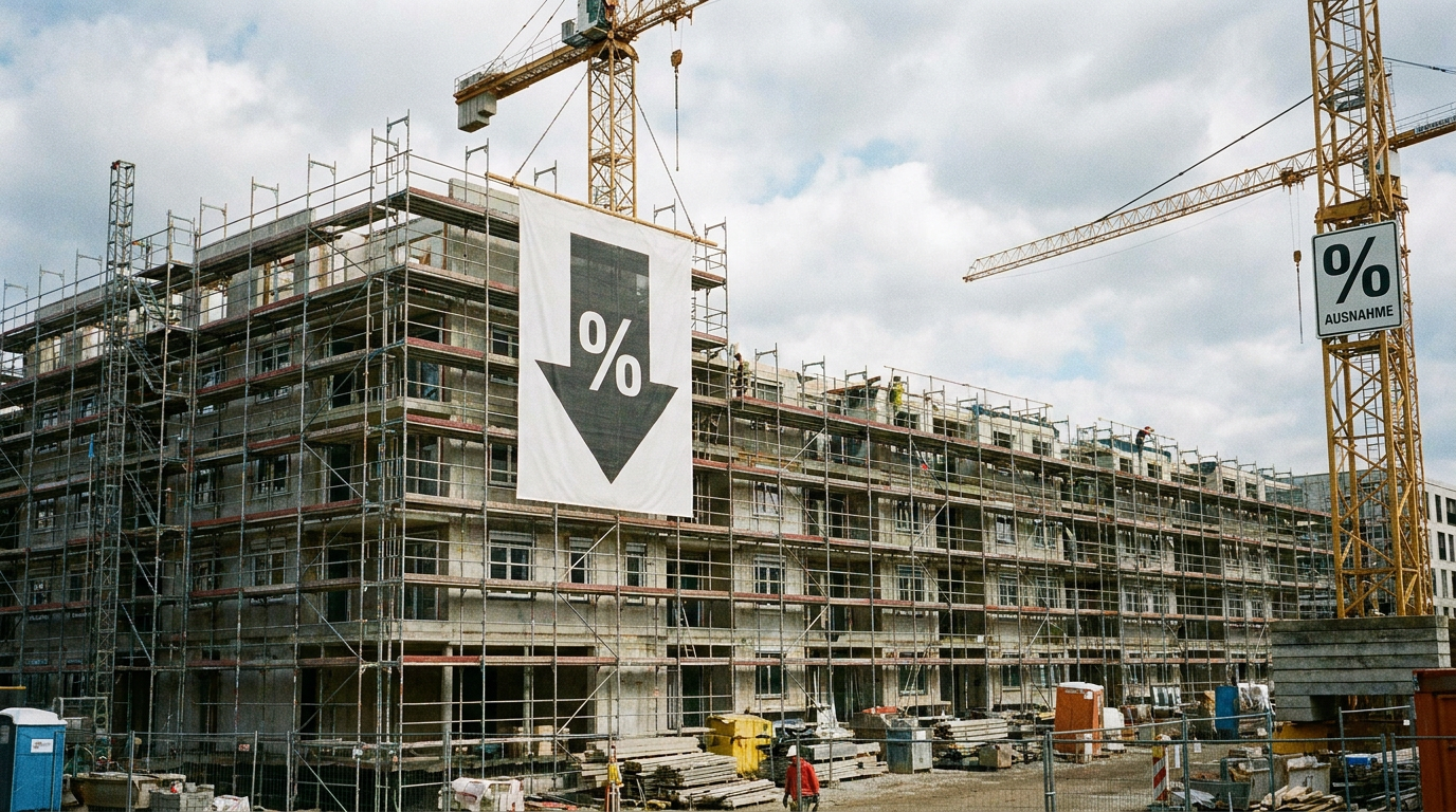 Zinsentwicklung bei Immobilienkrediten: Allgemeiner Abwärtstrend mit einer Ausnahme